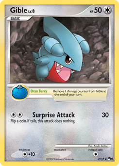 Carte Pokémon Gible 7/17 de la série POP 6 en vente au meilleur prix