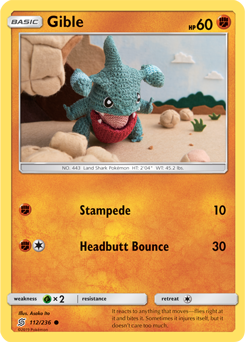 Gible 112/236 Pokémon card from Unified Minds for sale at best price