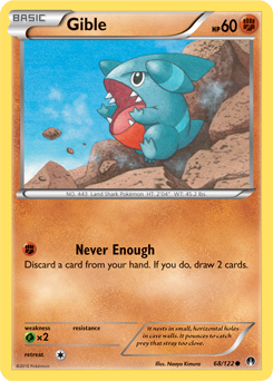 Gible 68/122 Pokémon card from Breakpoint for sale at best price