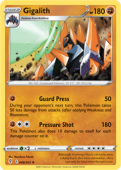 Gigalith 88/203 Pokémon card from Evolving Skies for sale at best price