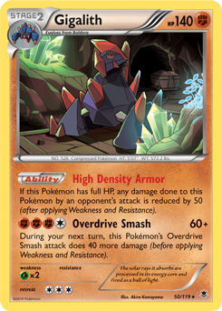 Gigalith 50/119 Pokémon card from Phantom Forces for sale at best price