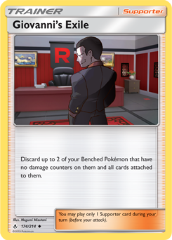 Giovanni's Exile 174/214 Pokémon card from Unbroken Bonds for sale at best price