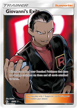 Giovanni's Exile 67/68 Pokémon card from Hidden Fates for sale at best price