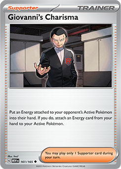 Giovanni's Charisma 161/165 Pokémon card from 151 for sale at best price