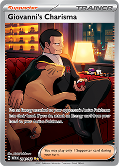 Giovanni's Charisma 204/165 Pokémon card from 151 for sale at best price