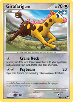 Girafarig 49/123 Pokémon card from Mysterious Treasures for sale at best price