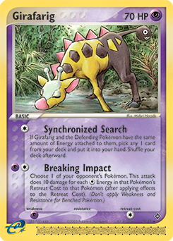 Carte Pokémon Girafarig 16/97 de la série Ex Dragon en vente au meilleur prix