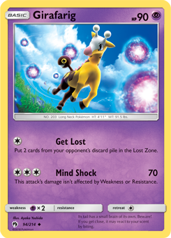 Girafarig 94/214 Pokémon card from Lost Thunder for sale at best price