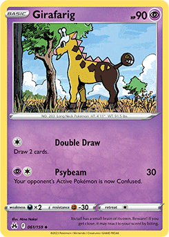 Girafarig 061/159 Pokémon card from Crown Zenith for sale at best price