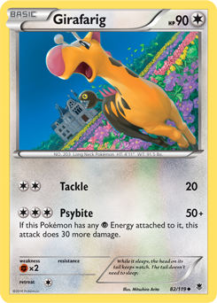 Girafarig 82/119 Pokémon card from Phantom Forces for sale at best price