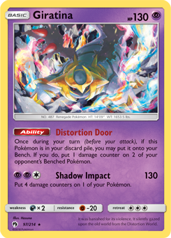Giratina 97/214 Pokémon card from Lost Thunder for sale at best price