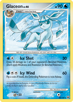 Glaceon 20/100 Pokémon card from Majestic Dawn for sale at best price