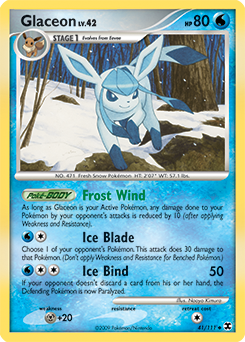 Glaceon 41/111 Pokémon card from Rising Rivals for sale at best price