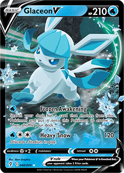 Glaceon V 40/203 Pokémon card from Evolving Skies for sale at best price