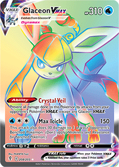 Glaceon VMAX 208/203 Pokémon card from Evolving Skies for sale at best price