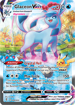 Glaceon VMAX 209/203 Pokémon card from Evolving Skies for sale at best price