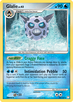 Glalie 25/123 Pokémon card from Mysterious Treasures for sale at best price