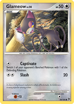 Glameow 68/106 Pokémon card from Great Encounters for sale at best price
