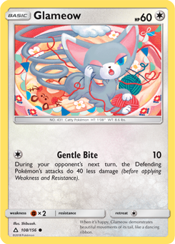 Glameow 108/156 Pokémon card from Untra Prism for sale at best price