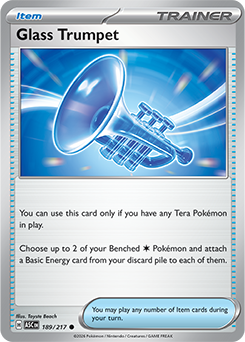 Common Pokémon card Glass Trumpet 189/217 from Ascended Heroes expansion