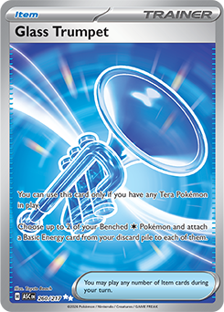 Ultra rare Pokémon card Glass Trumpet 260/217 from Ascended Heroes expansion