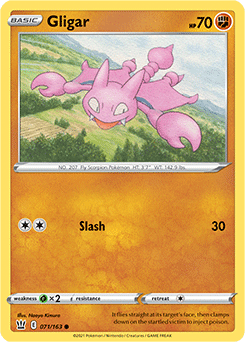 Gligar 71/163 Pokémon card from Battle Styles for sale at best price