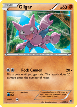 Gligar 46/119 Pokémon card from Phantom Forces for sale at best price
