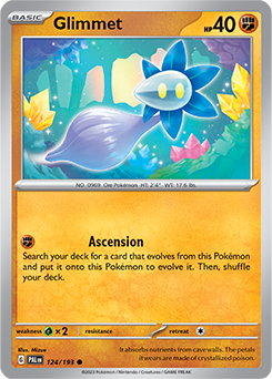 Glimmet 124/193 Pokémon card from Paldea Evolved for sale at best price