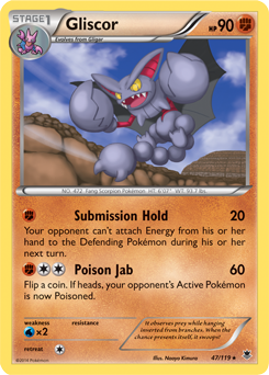 Gliscor 47/119 Pokémon card from Phantom Forces for sale at best price