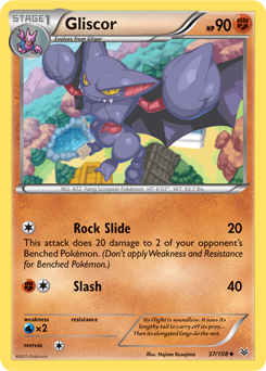 Gliscor 37/108 Pokémon card from Roaring Skies for sale at best price