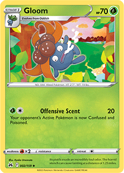 Gloom 002/159 Pokémon card from Crown Zenith for sale at best price