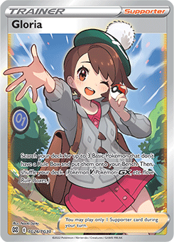Full Art Trainer Pokémon card Gloria TG26/TG30 from Brilliant Stars expansion