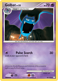 Golbat 50/123 Pokémon card from Mysterious Treasures for sale at best price