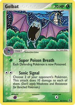Carte Pokémon Nosferalto 43/113 de la série Ex Espèces Delta en vente au meilleur prix