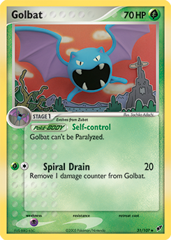 Carte Pokémon Peu commune Nosferalto 31/107 de la série Ex Deoxys