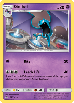 Golbat 65/214 Pokémon card from Unbroken Bonds for sale at best price