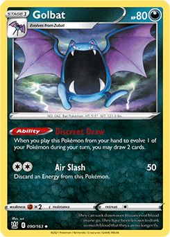 Golbat 90/163 Pokémon card from Battle Styles for sale at best price