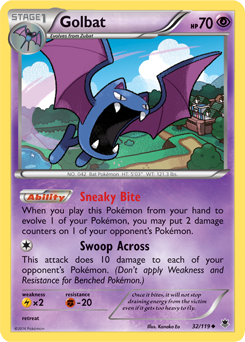 Golbat 32/119 Pokémon card from Phantom Forces for sale at best price