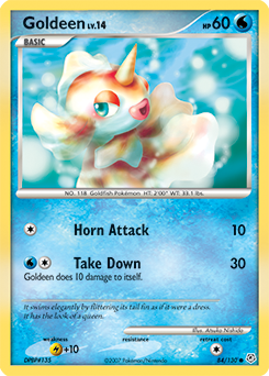 Goldeen 84/130 Pokémon card from Diamond & Pearl for sale at best price