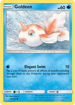 Goldeen 48/214 Pokémon card from Unbroken Bonds for sale at best price