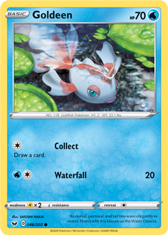 Goldeen 46/202 Pokémon card from Sword & Shield for sale at best price