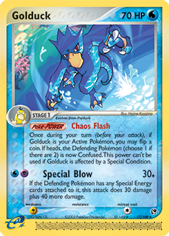 Golduck 17/100 Pokémon card from Ex Sandstorm for sale at best price