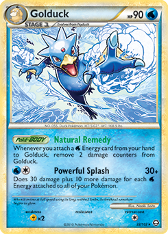 Golduck 22/102 Pokémon card from Triumphant for sale at best price