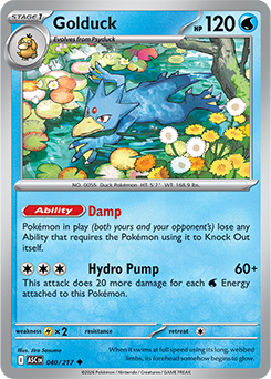 Carte Pokémon Peu commune Akwakwak 40/217 de la série Héros Transcendants