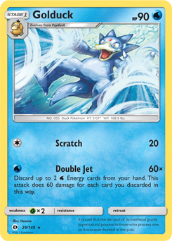 Golduck 29/149 Pokémon card from Sun & Moon for sale at best price