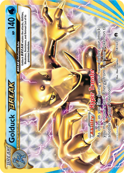 Turbo Pokémon card Golduck BREAK 18/122 from Breakpoint expansion