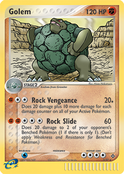 Carte Pokémon Holographique Rare Grolem 5/97 de la série Ex Dragon
