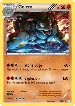 Golem 45/83 Pokémon card from Generations for sale at best price