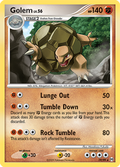 Carte Pokémon Golem 19/99 de la série Arceus en vente au meilleur prix