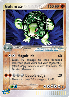Carte Pokémon Pokémon ex Grolem ex 91/97 de la série Ex Dragon